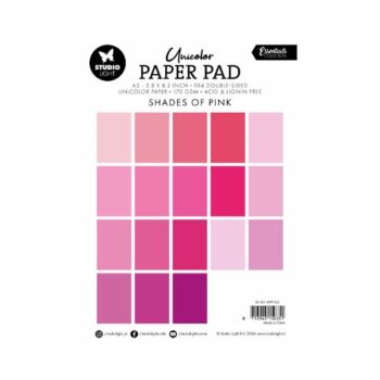 Studio Light Unicolor Paper Pad Shades Of Pink SL ES UPP155 back